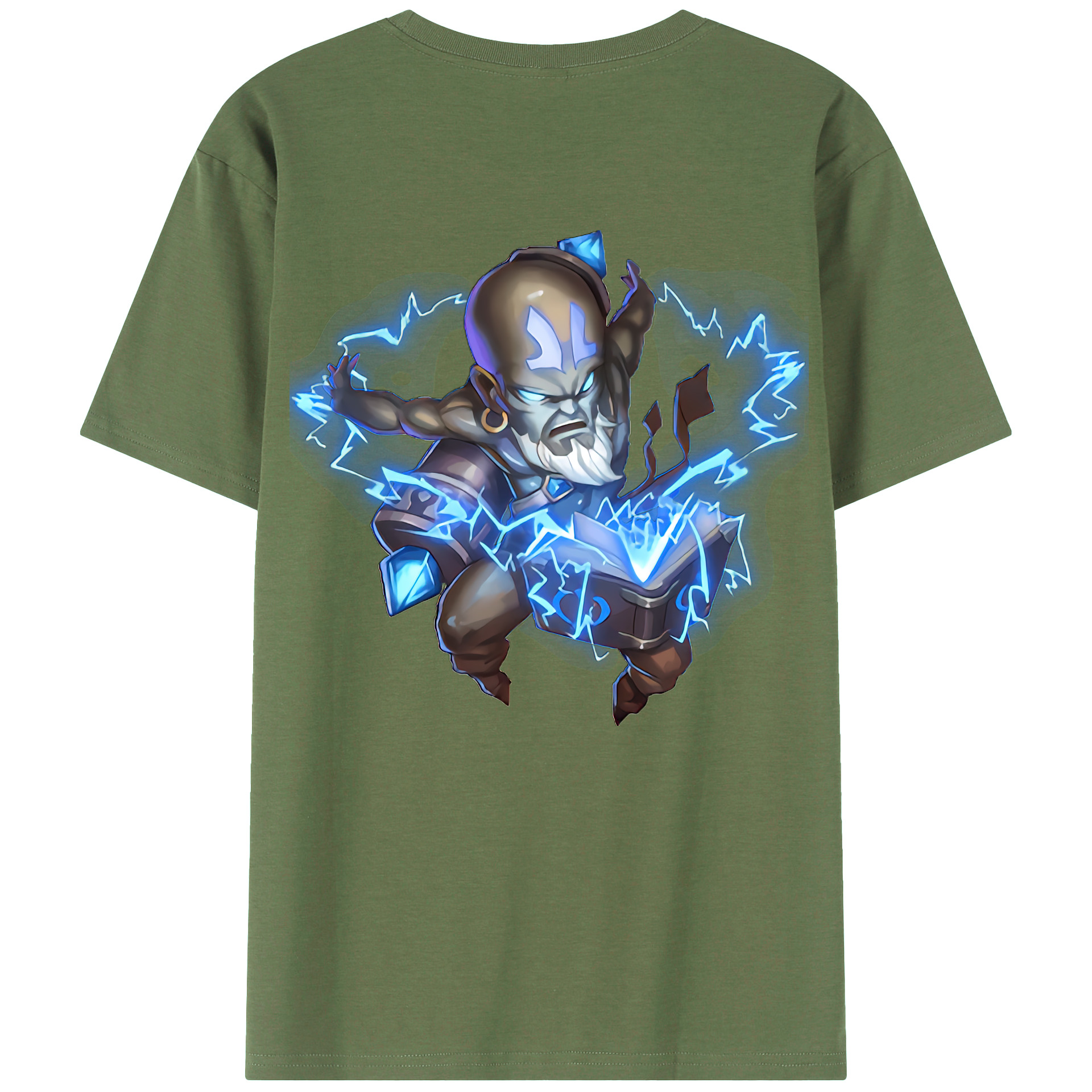 （画像用） リーグ・オブ・レジェンド League of Legends LOL 綿100％ メンズ半袖Tシャツ（バックプリント） 通気性